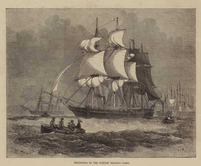 Avgang for Dundee-hvalfangstflåten av Walter William May