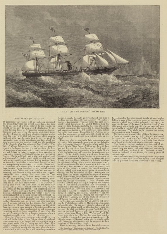 The City of Boston dampskip av Walter William May