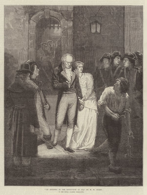 En hendelse i revolusjonen i 1792, i Royal Academy Exhibition av Walter William Ouless