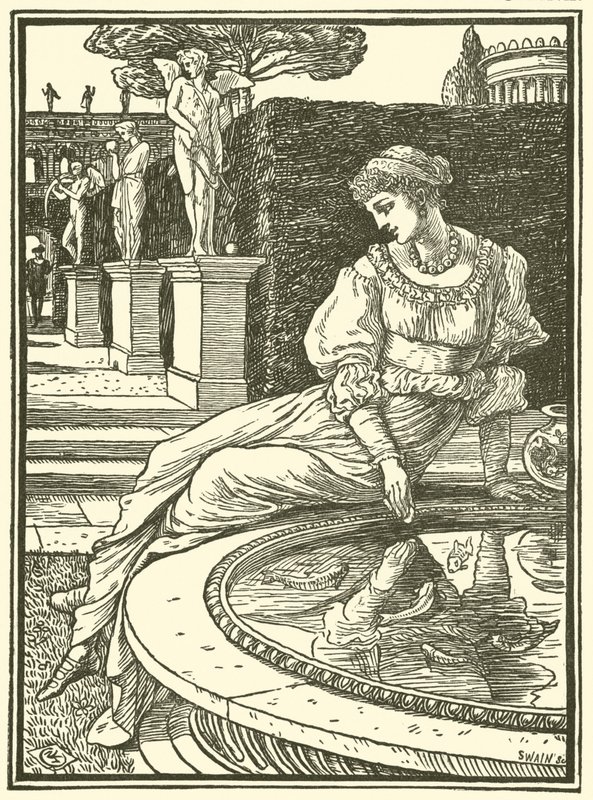 Prinsesse Fiorimonde (gravering) av Walter (after) Crane