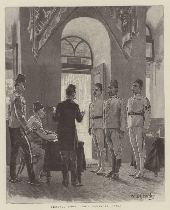 Ordent rom, Abdin Barracks, Kairo, India av Walter Charles Horsley