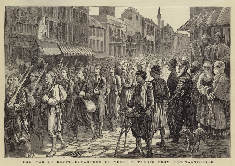 Krigen i Egypt, tyrkiske troppers avgang fra Konstantinopel av Walter Charles Horsley
