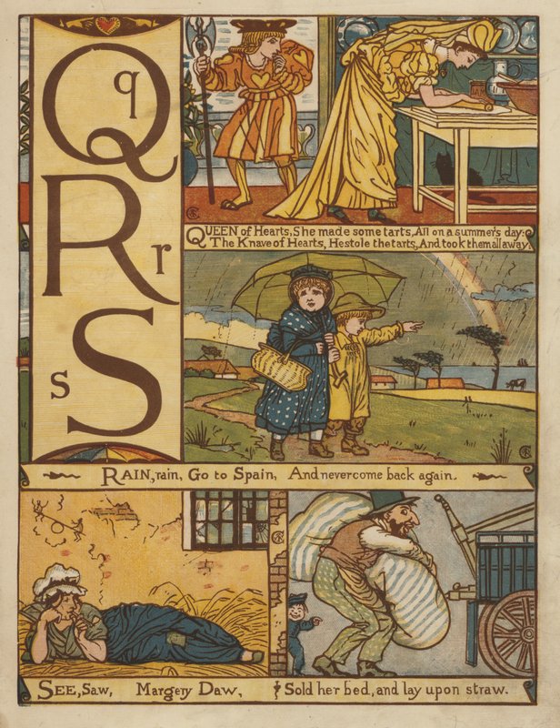 Alfabet (farge litho) av Walter Crane