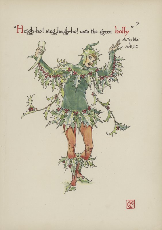 Blomster fra Shakespeares Garden av Walter Crane
