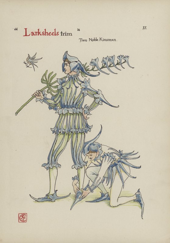 Blomster fra Shakespeares Garden av Walter Crane