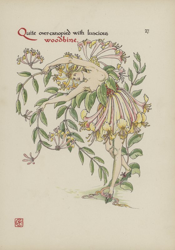 Blomster fra Shakespeares Garden av Walter Crane