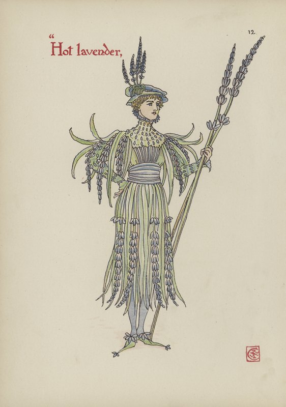Blomster fra Shakespeares Garden av Walter Crane