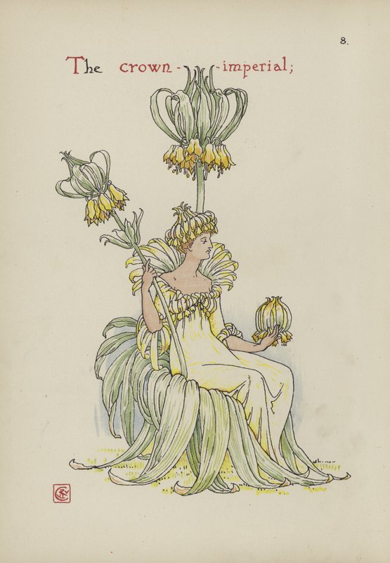 Blomster fra Shakespeares Garden av Walter Crane