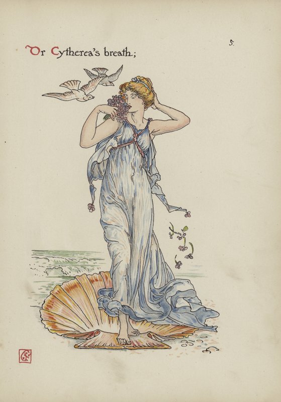 Blomster fra Shakespeares Garden av Walter Crane