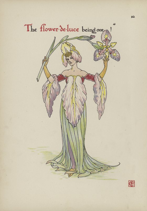 Blomster fra Shakespeares Garden av Walter Crane