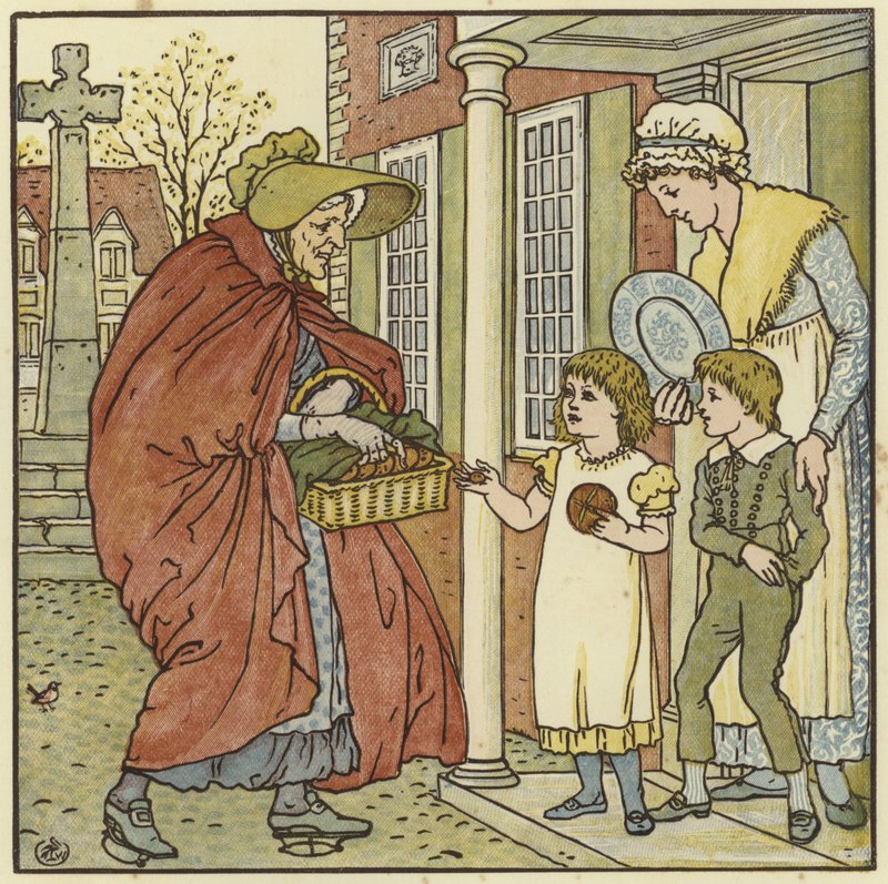 Varme korsboller av Walter Crane