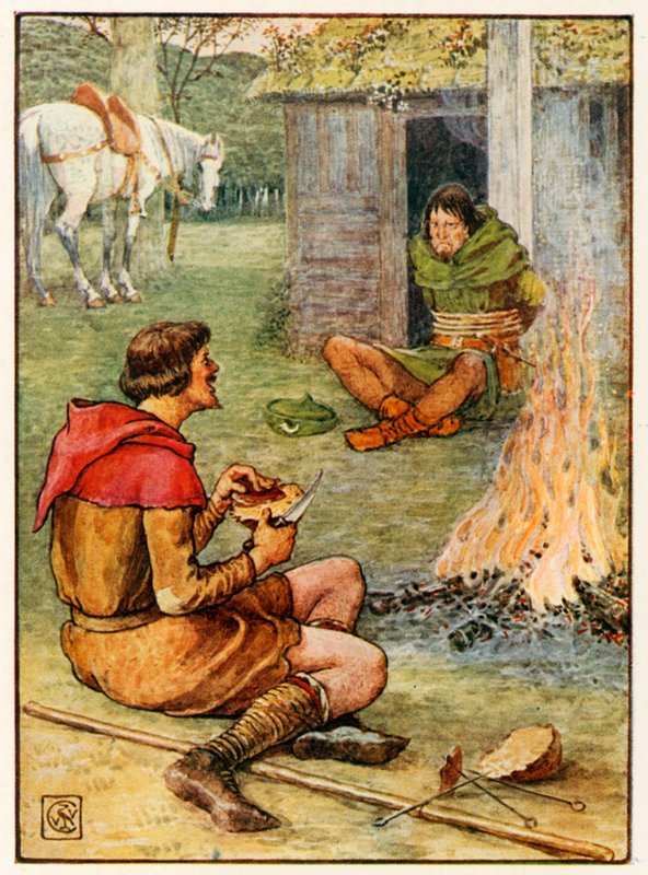 Lille John og Skogmannen av Walter Crane