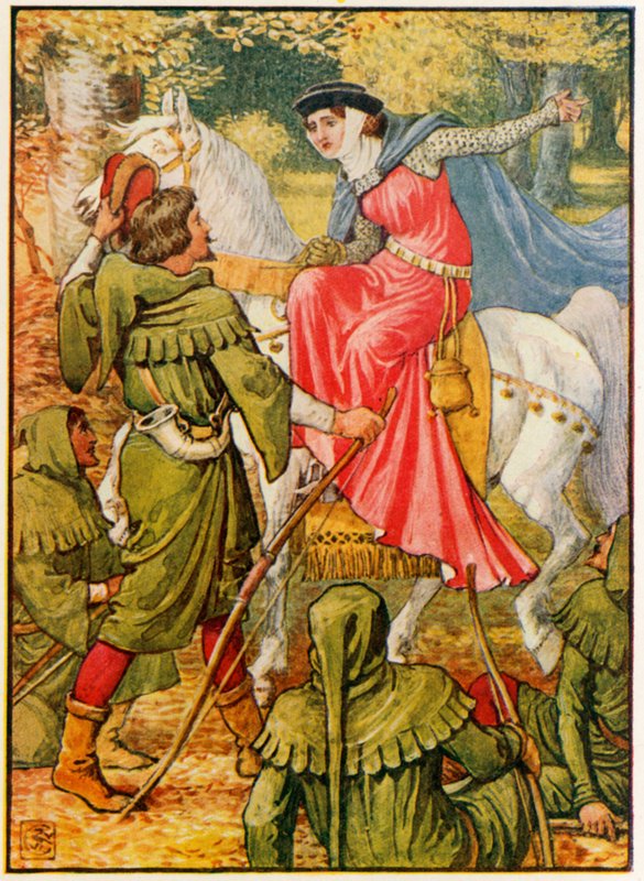 Robin Hood og damen av Walter Crane