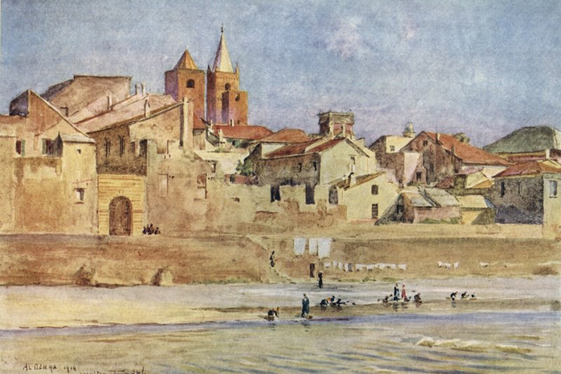 Albenga, fra Centa, Italia av Walter Frederick Roofe Tyndale