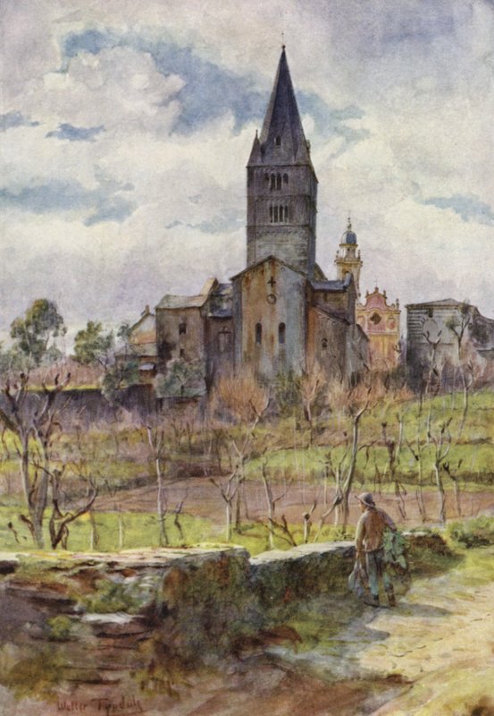San Salvatore, Italia (farge litho) av Walter Frederick Roofe Tyndale