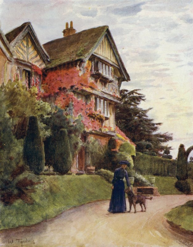 The New Forest: Littlecroft, Lyndhurst (farge litho) av Walter Frederick Roofe Tyndale
