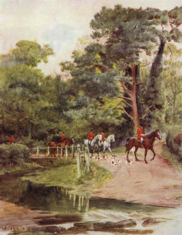 The New Forest: Minstead Brook (farge litho) av Walter Frederick Roofe Tyndale