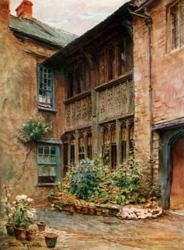 The Yard of the Luttrell Arms, Dunster av Walter Frederick Roofe Tyndale