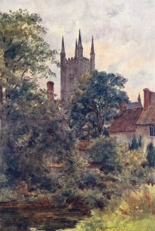 Wessex: Fra dekanens frukthage, Mere, Wilts (fargelitografi) av Walter Frederick Roofe Tyndale