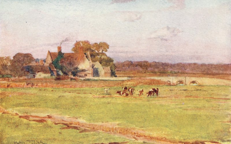 Wessex: Wool Manor House (fargelitografi) av Walter Frederick Roofe Tyndale