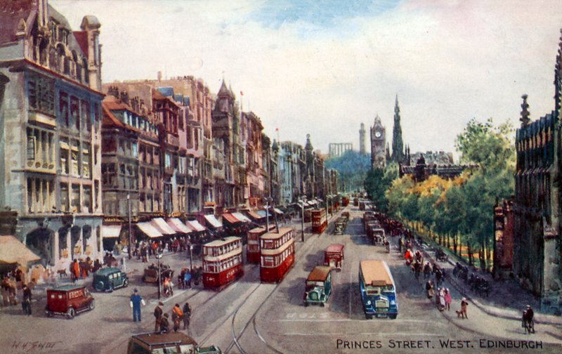 Princes Street, West, Edinburgh av Walter Henry Sweet