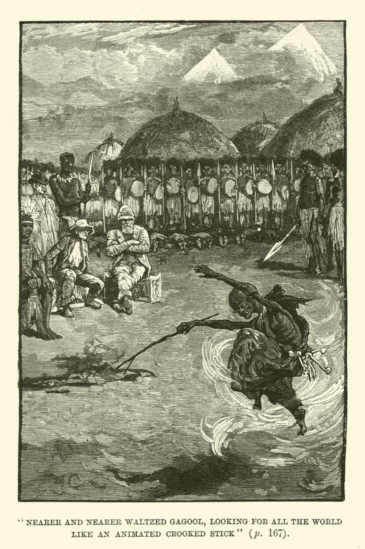 Illustrasjon for King Solomons Mines av H Rider Haggard av Walter Paget