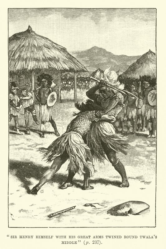 Illustrasjon for King Solomons Mines av H Rider Haggard av Walter Paget