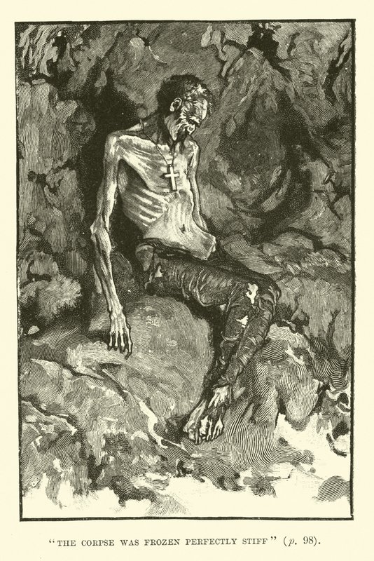 Illustrasjon for King Solomons Mines av H Rider Haggard av Walter Paget