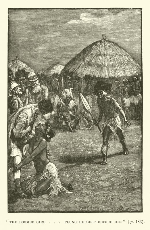 Illustrasjon for King Solomons Mines av H Rider Haggard av Walter Paget