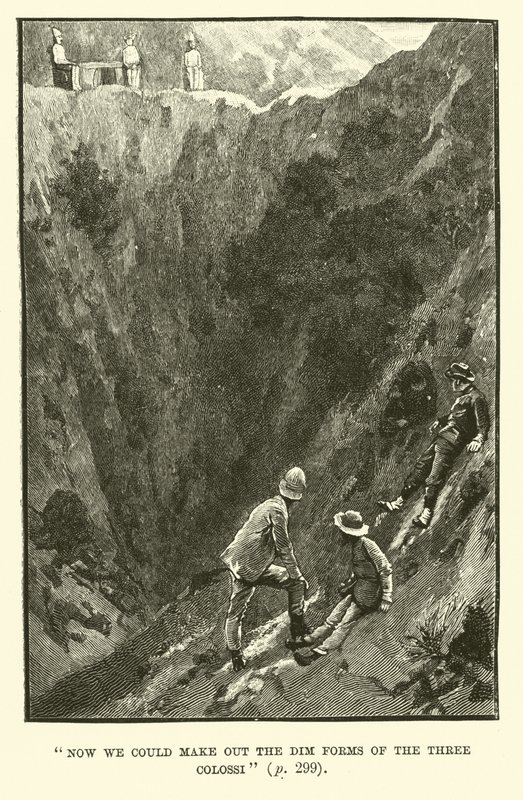 Illustrasjon for King Solomons Mines av H Rider Haggard av Walter Paget