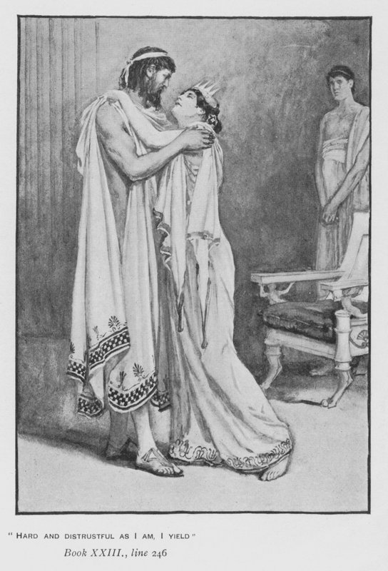 Illustrasjon for pavens Odyssey of Homer (litho) av Walter Paget