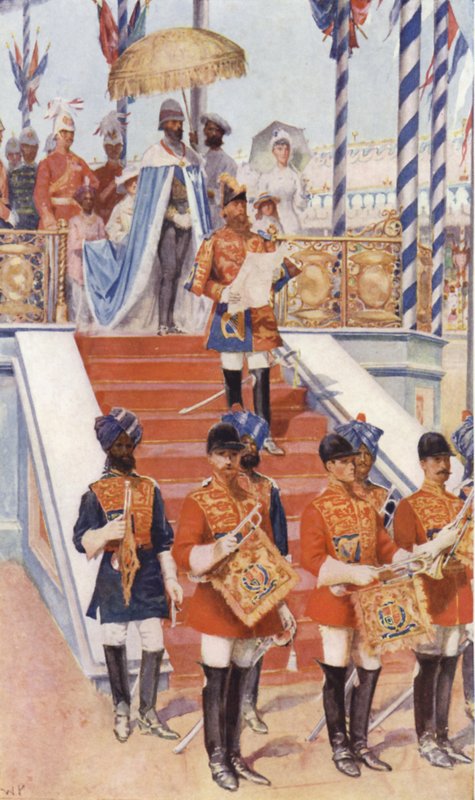 Dronning Victoria utropte keiserinne av India av Walter Paget