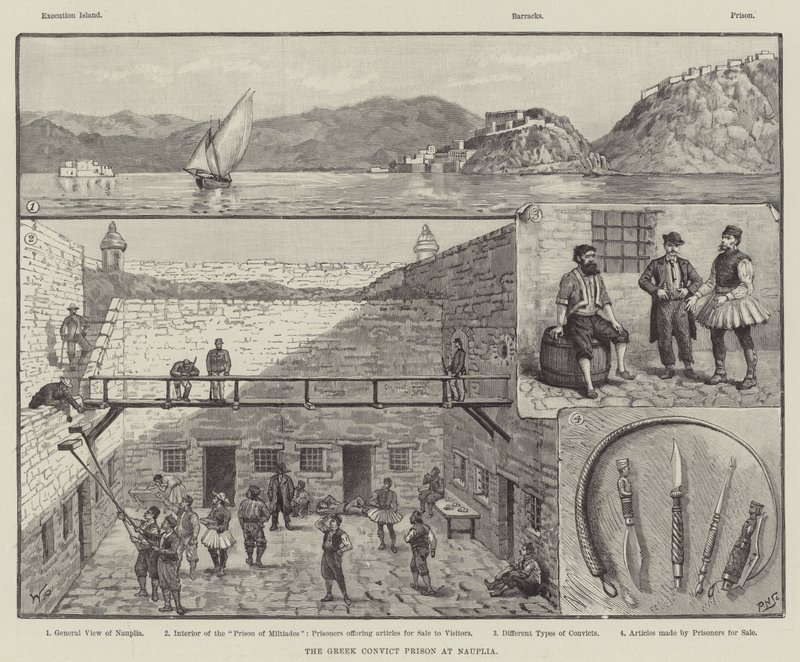 Det greske straffefengselet i Nauplia av Walter Paget
