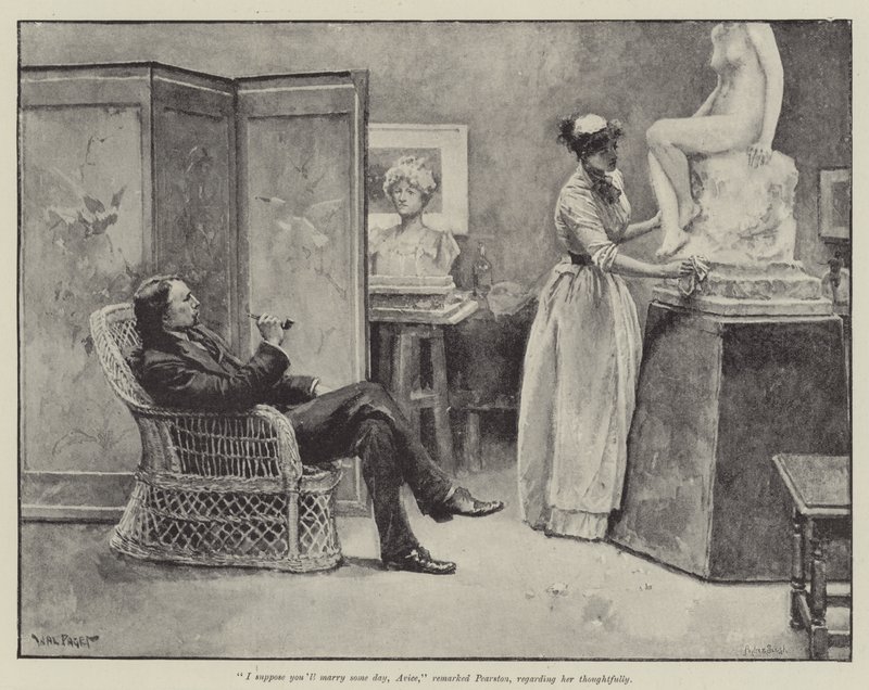 The Pursuit of the Well Beloved, av Thomas Hardy av Walter Paget