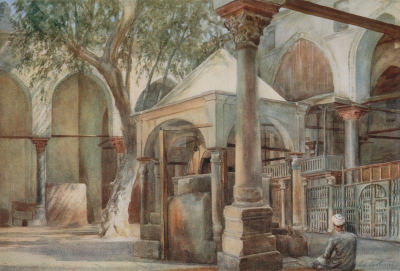 Mosque of Almase: Interiør, Kairo av Walter Spencer Stanhope Tyrwhitt