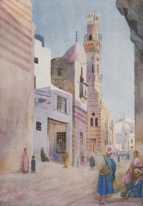 Moskeer i Sharia Bab-el-Wazir, Kairo av Walter Spencer Stanhope Tyrwhitt