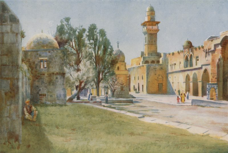 Bomullshandlernes port, Jerusalem av Walter Spencer Stanhope Tyrwhitt