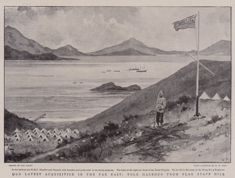 Vårt siste oppkjøp i Fjernøsten, Tolo Harbor fra Flag Staff Hill av Walter Stanley Paget