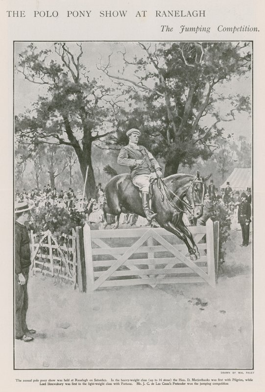 Polo ponnishowet på Ranelagh, hoppkonkurransen av Walter Stanley Paget