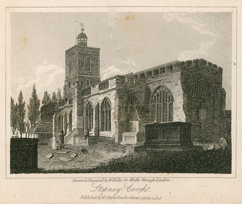Stepney Church, London av Walter Wallis