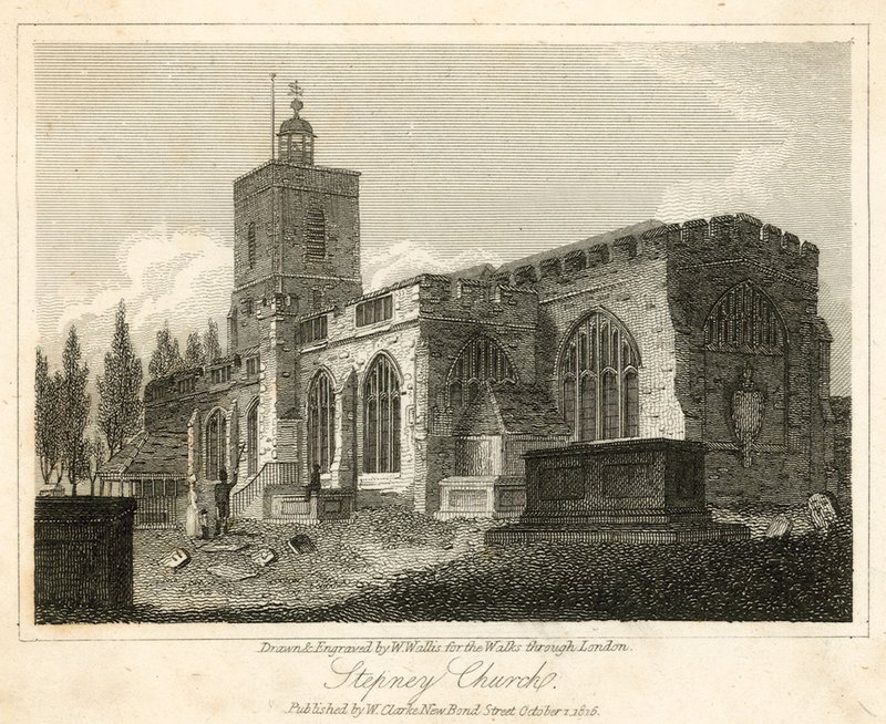 Stepney Church, London av Walter Wallis
