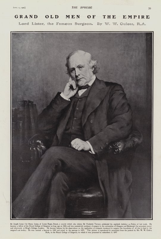 Joseph Lister av Walter William (after) Ouless