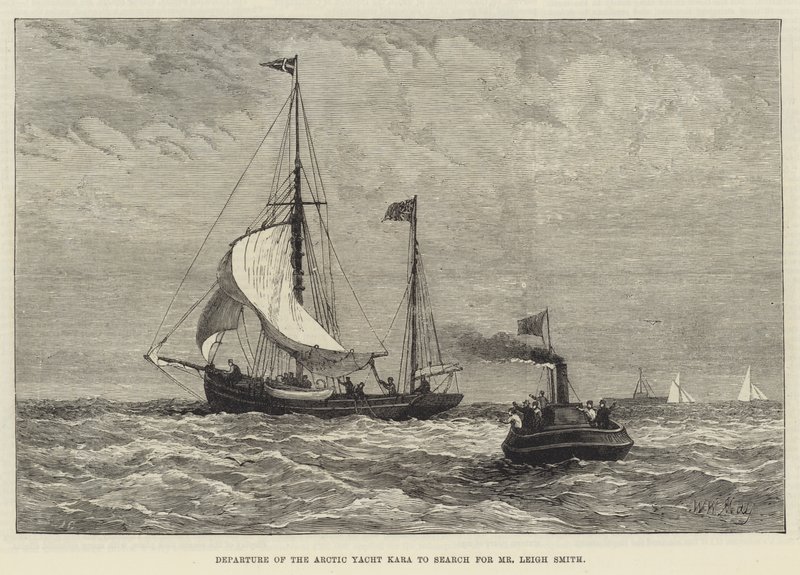 Avgang fra Arctic Yacht Kara for å søke etter Leigh Smith av Walter William May