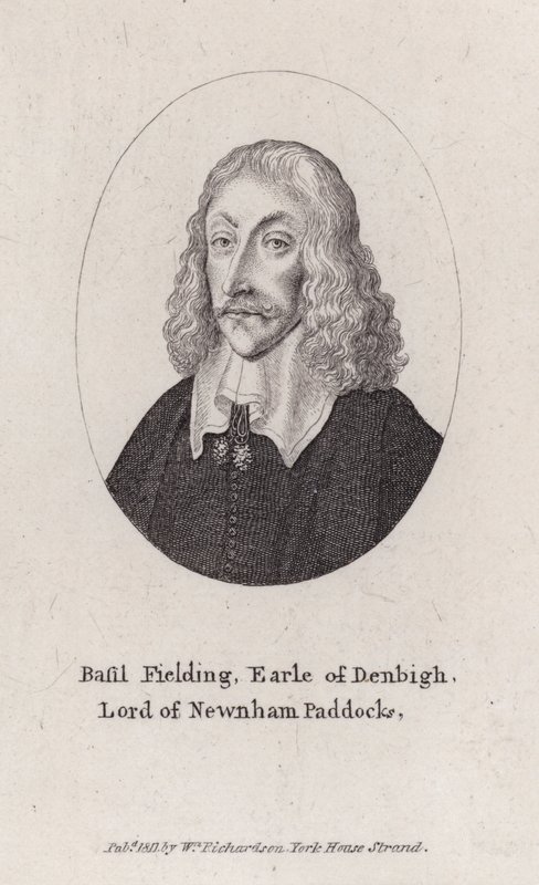 Basil Feilding, 2. jarl av Denbigh, engelsk diplomat, politiker og paliamentarisk soldat i borgerkrigen (gravering) av Wenceslaus (after) Hollar