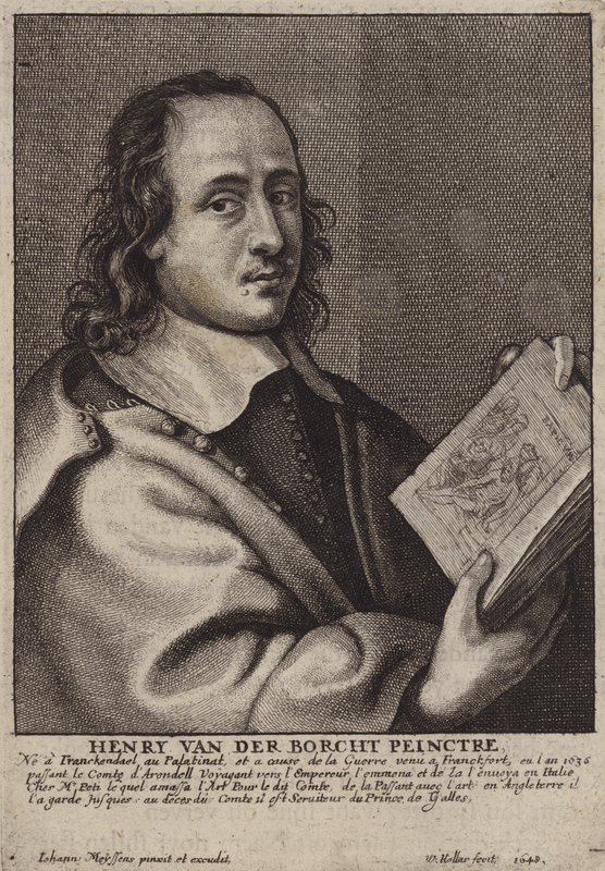 Hendrik van der Borcht II , tysk maler (gravering) av Wenceslaus (after) Hollar