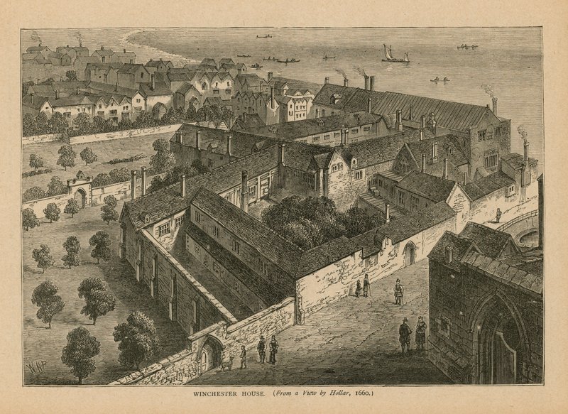 Luftfoto av Winchester House av Wenceslaus Hollar