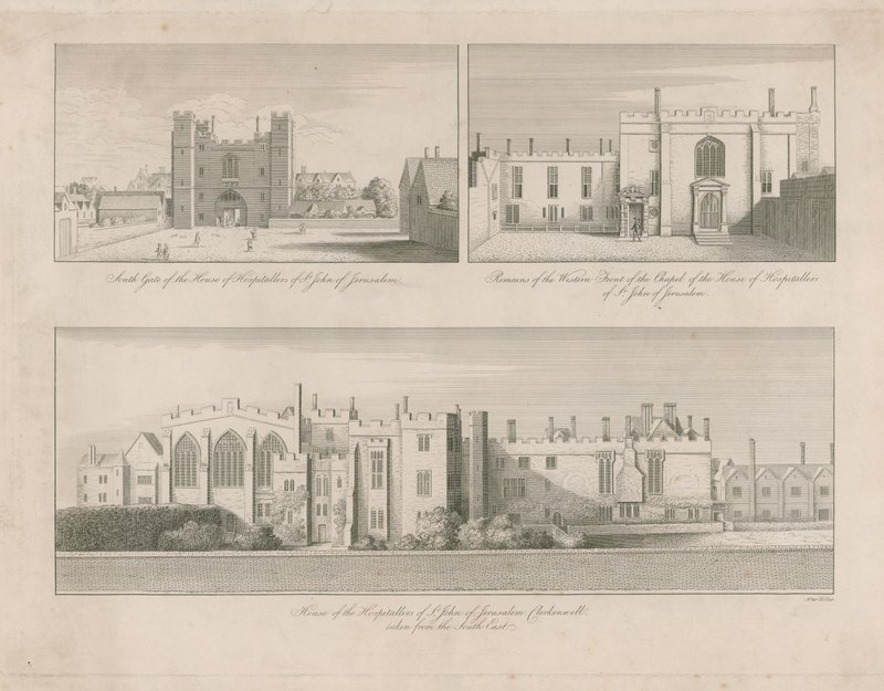 House of the Hospitallers of St John of Jerusalem, Clerkenwell av Wenceslaus Hollar