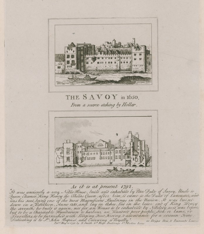 Savoyen i 1650 og slik den er i dag i 1792 av Wenceslaus Hollar
