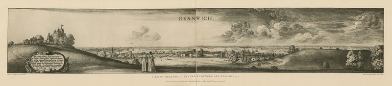 Utsikt over Greenwich etset i 1637 av Wenceslaus Hollar