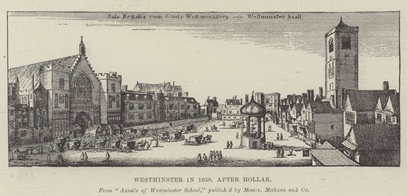 Westminster i 1650 av Wenceslaus Hollar